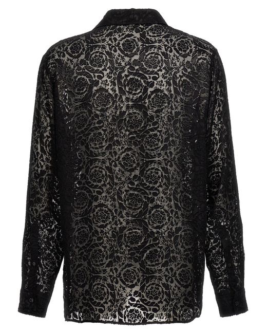 Versace Black Evening Shirt, Blouse for men