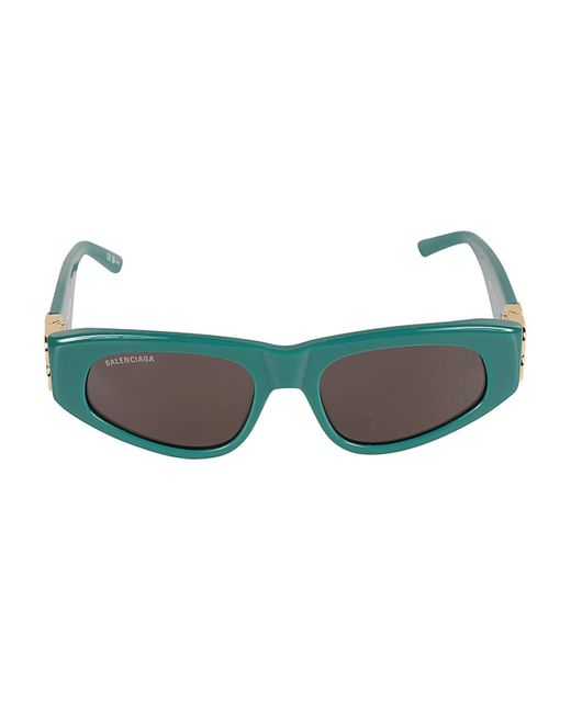 Balenciaga Green Bb Hinge Logo Sunglasses