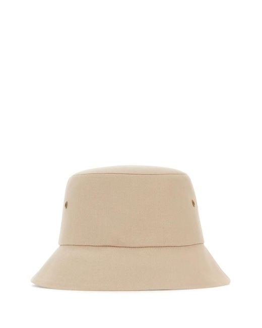 Burberry Natural Beige Gabardine Hat for men