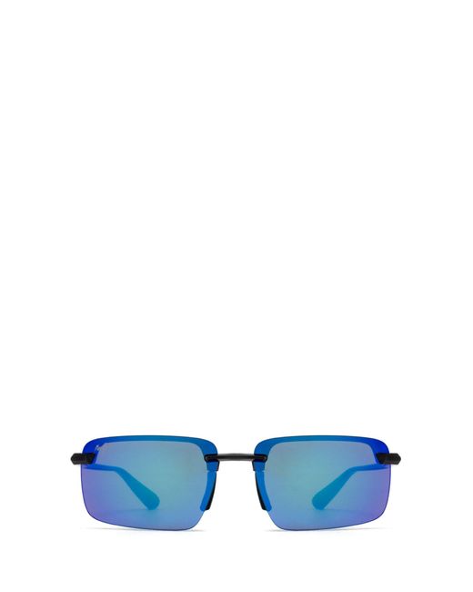 Maui Jim Blue Mj626 Shiny Transparent Dark Sunglasses