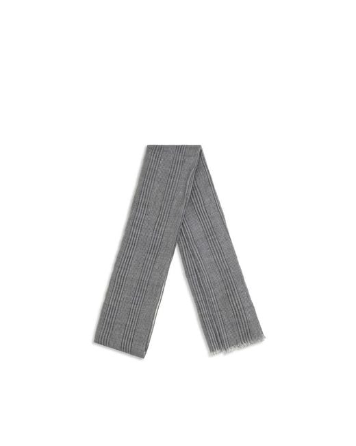 Brunello Cucinelli Gray Linen Scarf