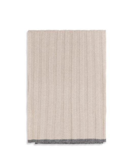 Brunello Cucinelli Natural Cashmere Scarf Kashmir/Capra Hircus for men