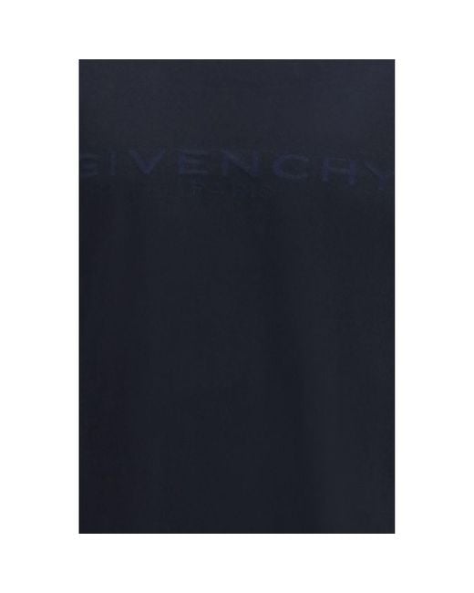 Givenchy Blue Logo T-Shirt for men