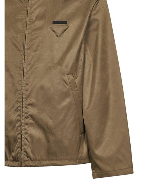 Prada Green Hooded Jacket for men