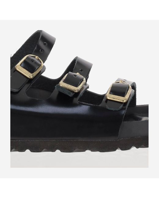 Birkenstock Black Florida Dbuckle Exquisite Sandals