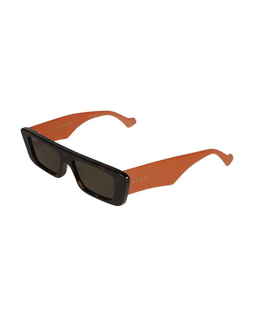 Gucci Multicolor Rectangle Flat Sunglasses for men