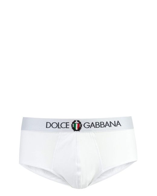 Dolce & Gabbana White Brando Cotton Briefs for men