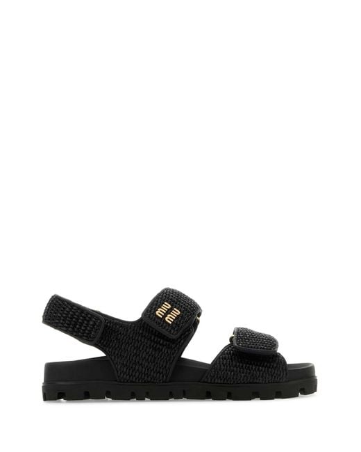 Miu Miu Black Sandals