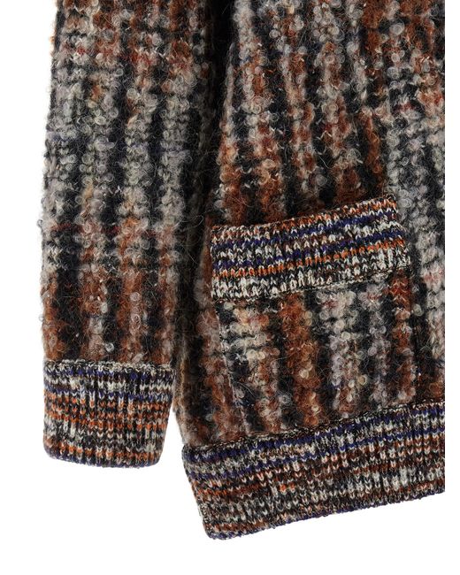 Missoni Black Bouclé Wool Cardigan