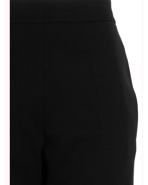 Jil Sander Black Straight-Leg Tailored Trousers