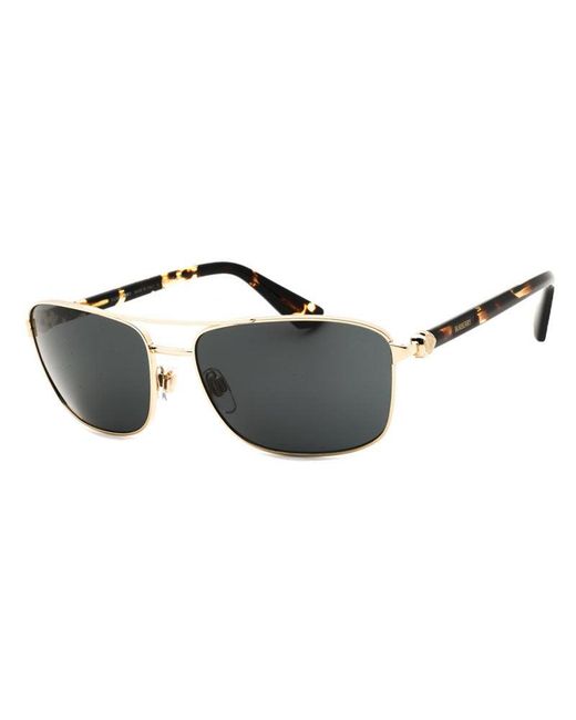 Burberry Black Sunglasses Rectangle Full Rim, Frame And Dark Lens Be3163110987 for men