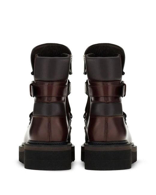 Ferragamo Brown Ferragamo Elimo Lace-Up Boots