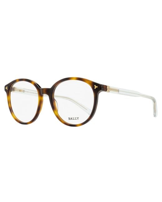 Bally Black Oval Eyeglasses By5030 052 52Mm Plastic (Acetate)