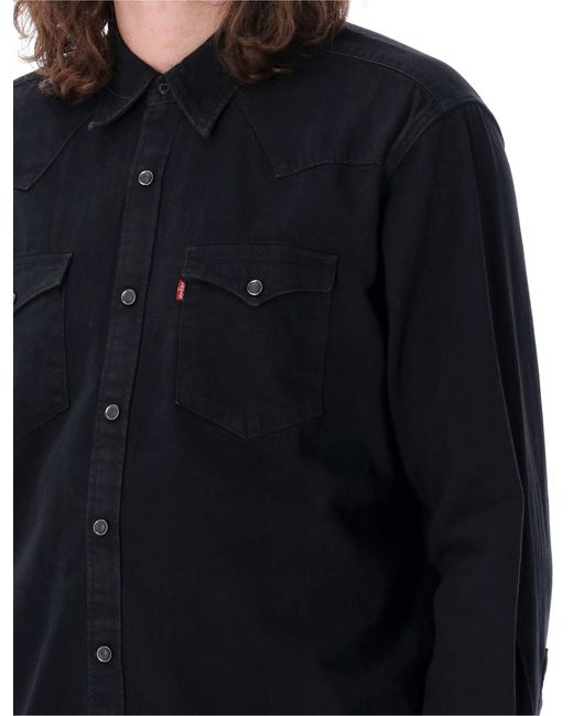 Levi's Black Barstow Western Shirt for men