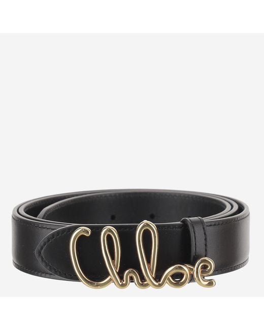 Chloé Black Belt Leather