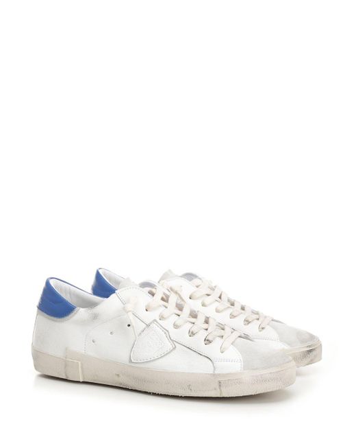 Philippe Model White Low-Top Prsx Sneaker for men