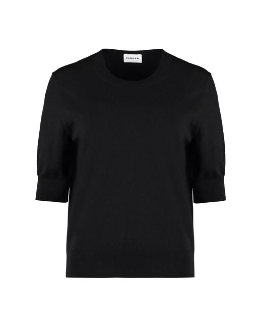 P.A.R.O.S.H. Black Short Sleeve Sweater