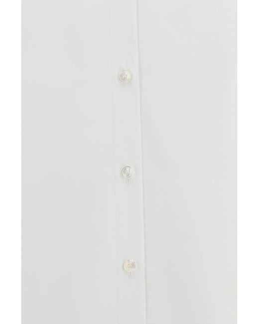 Alaïa White Layered Shirt Cotton