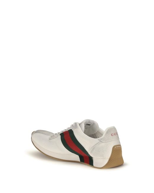 Gucci White Tempo Sneakers