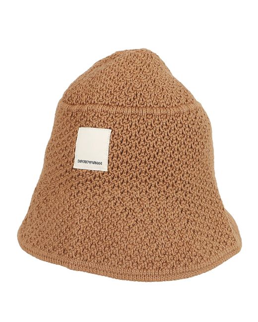 Emporio Armani Brown Classic Hat for men