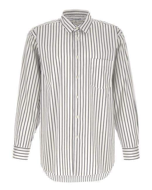 Comme des Garçons White Striped Shirt for men