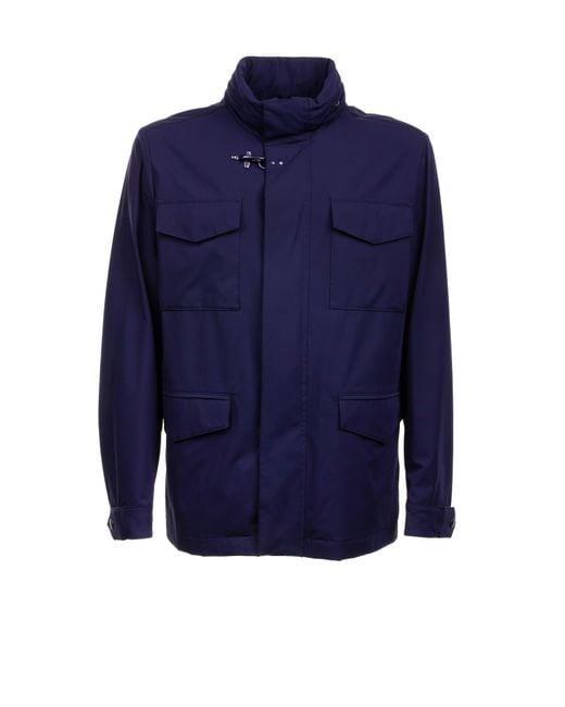 Fay Blue Field Jacket Unlined for men