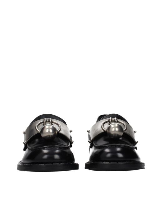 Prada Black Leather Loafers