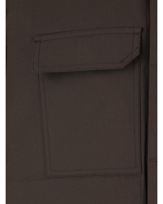 Rick Owens Black 'Magnum' Bowling Shirt With Cuban Collar And Short Wide Sleeves for men