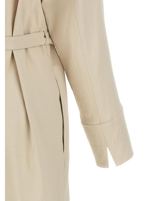 Max Mara Natural Linen Long Dress