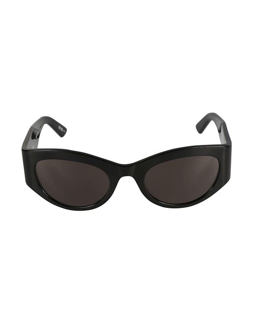 Balenciaga Black Logo Sided Cat-Eye Sunglasses