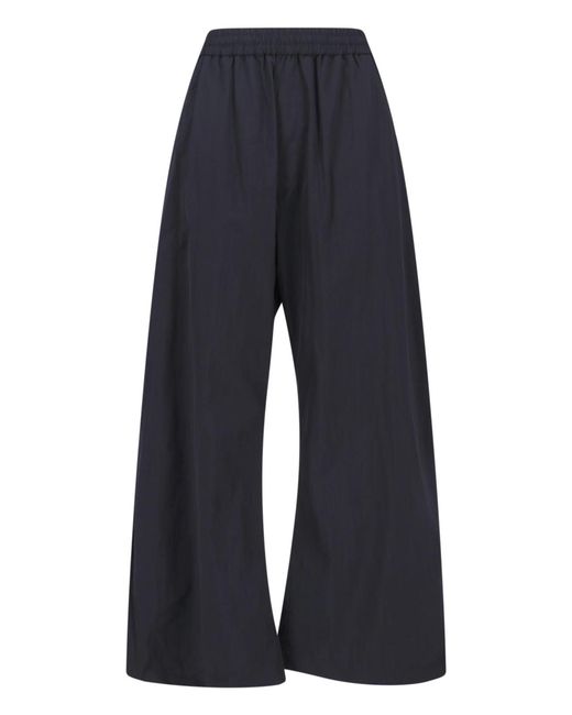 MM6 by Maison Margiela Blue Trousers Polyamide
