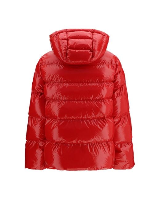 Pinko Red Hooded Eleodoro Down Jacket