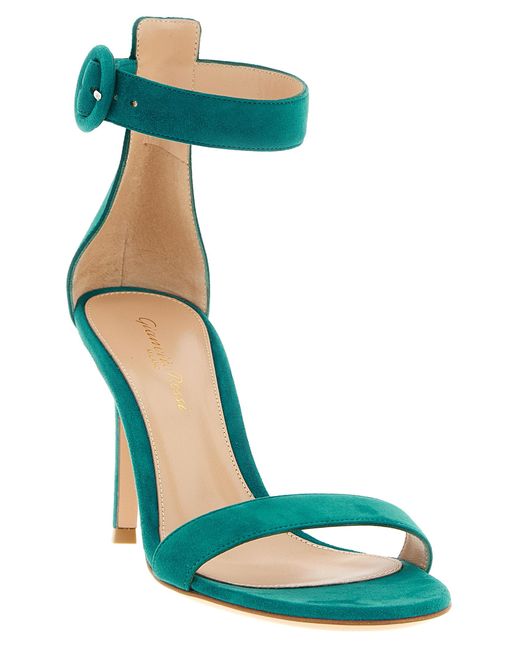 Gianvito Rossi Green 'Portofino' Sandals