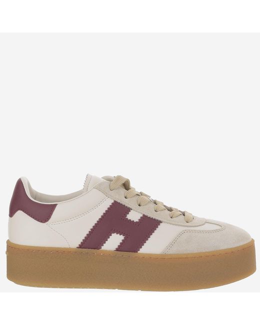 Hogan Brown Sneakers H698 Leather Trainers