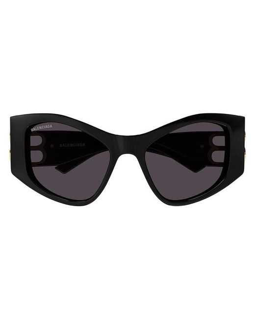 Balenciaga Black Sunglasses Cat Eye Full Rim, Frame And Lens Bb0287S001