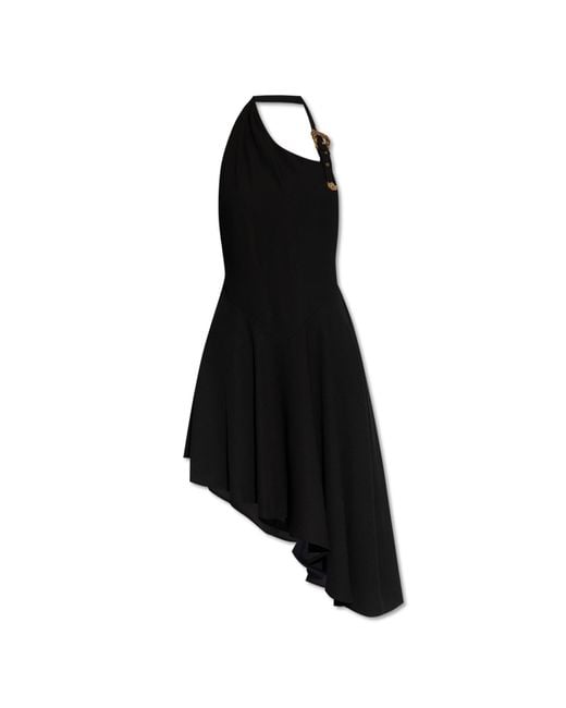 Versace Black Asymmetrical Dress