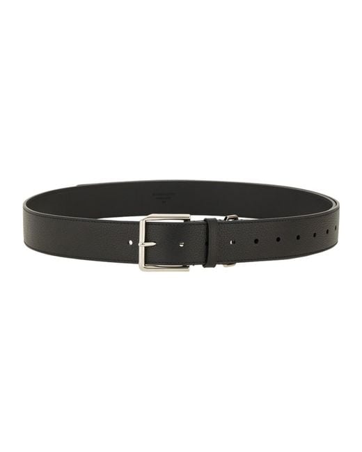 Givenchy Black Long Leather Belt for men