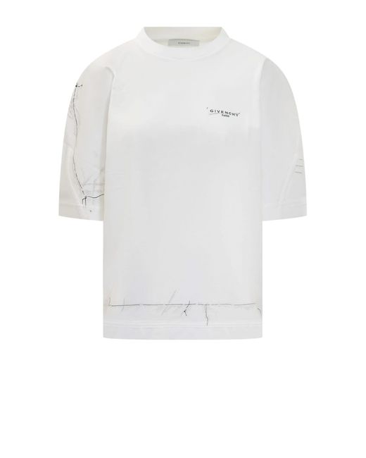 Givenchy White T-Shirts And Polos