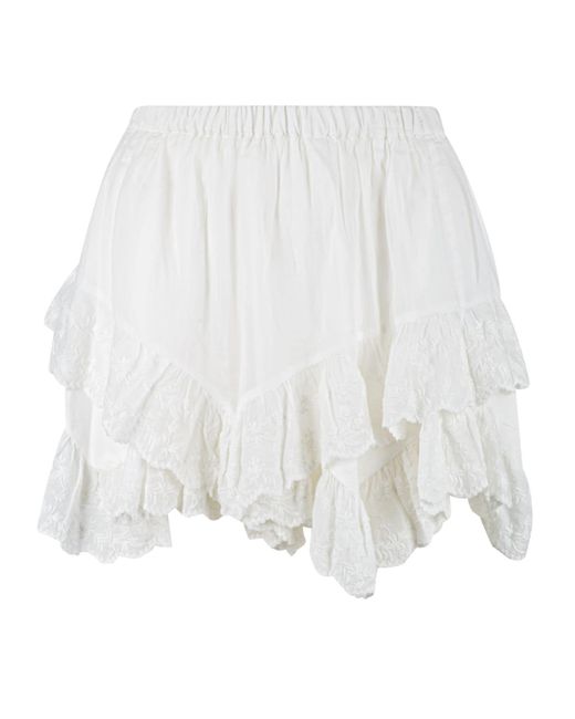 Étoile Isabel Marant White Locadi Shorts
