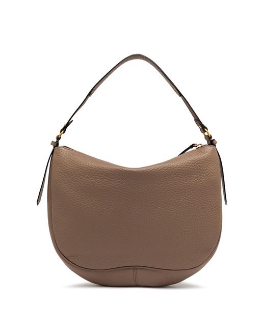 Gianni Chiarini Brown Leather Shoulder Bag Chiara, With Shoulder Strap