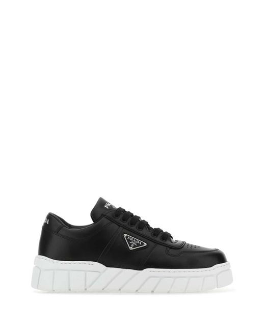 Prada Black Nappa Leather Sneakers for men