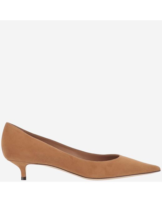 Jimmy Choo Brown Amelia Suede Pumps