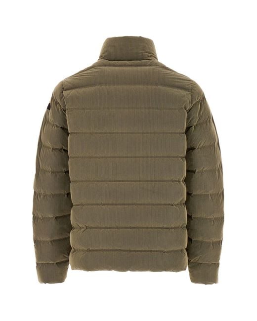 Rrd Green Khaki Corduroy Down Jacket for men