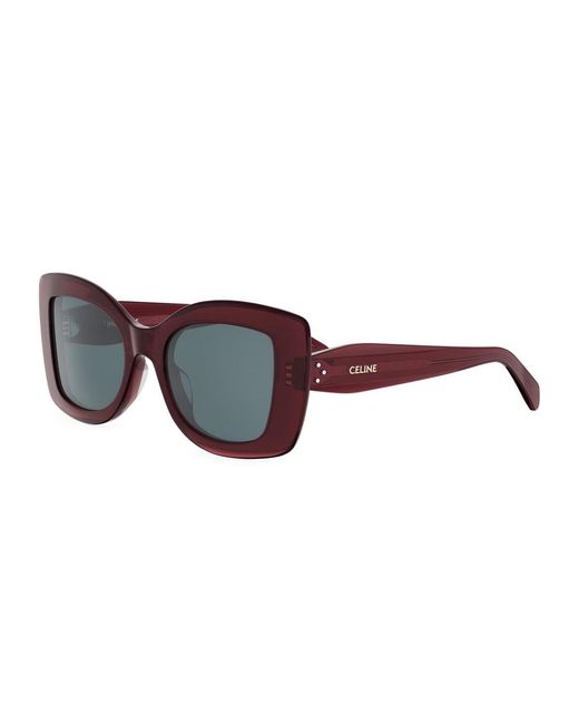 Céline Brown Cl40324U 3 Dots 66V Bordeaux Sunglasses