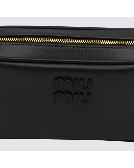 Miu Miu Black Leather Mini Bag
