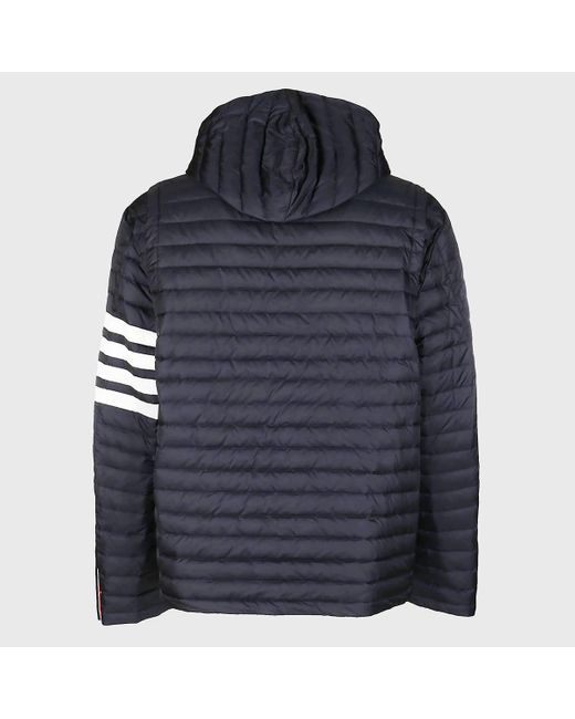 Thom Browne Blue And Down Jacket for men