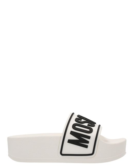 moschino platform slides