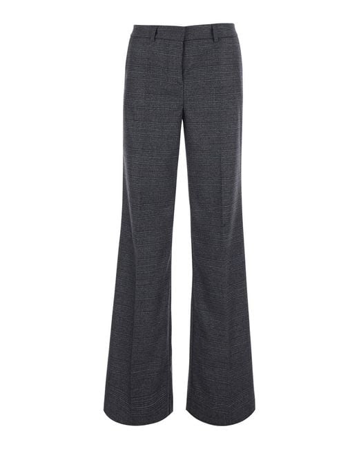 Le Plain Gray Trousers Check
