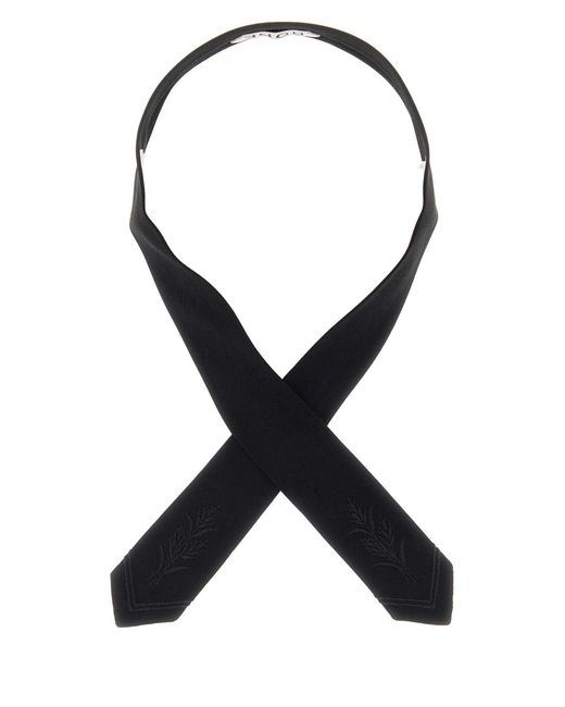 Bode Black Meadow Cross Tie for men