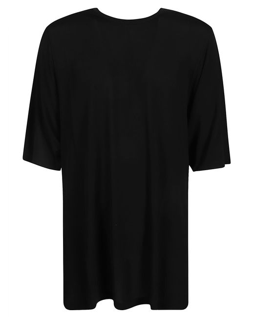 Rick Owens Black Oversized Round Neck T-Shirt for men